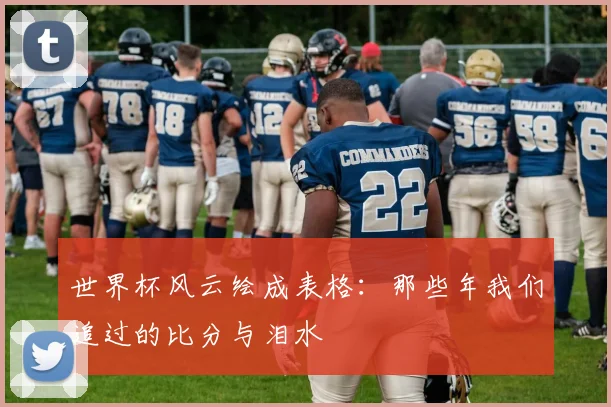 世界杯风云绘成表格：那些年我们追过的比分与泪水